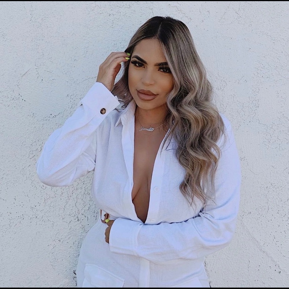 White Shirt Dress with Belt